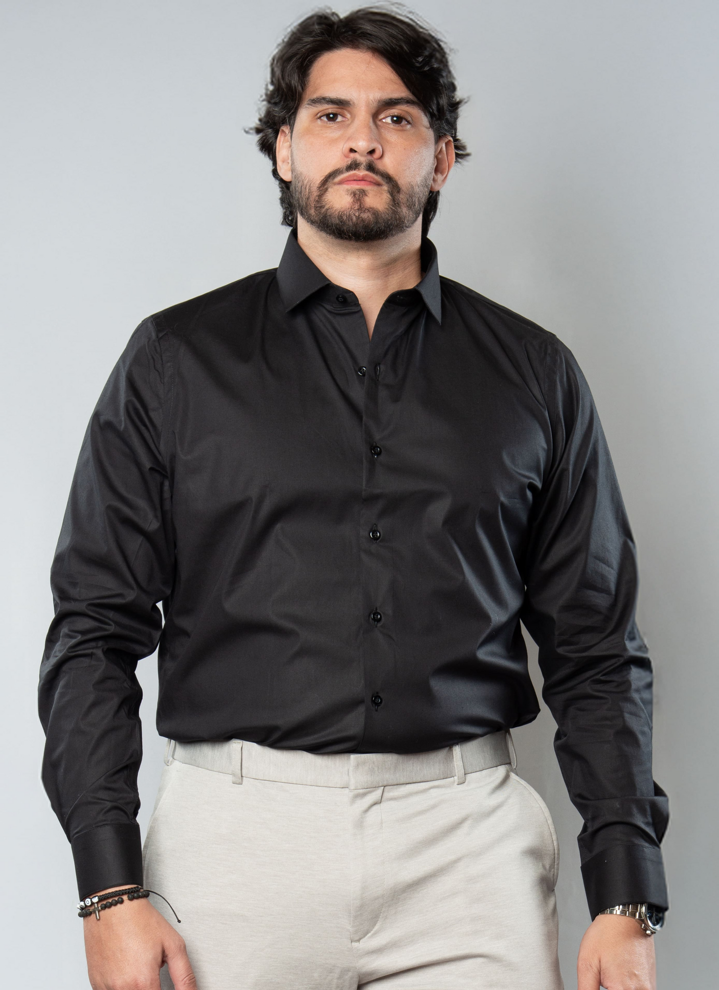 Camisa Social Algodão Egípcio Fio 80