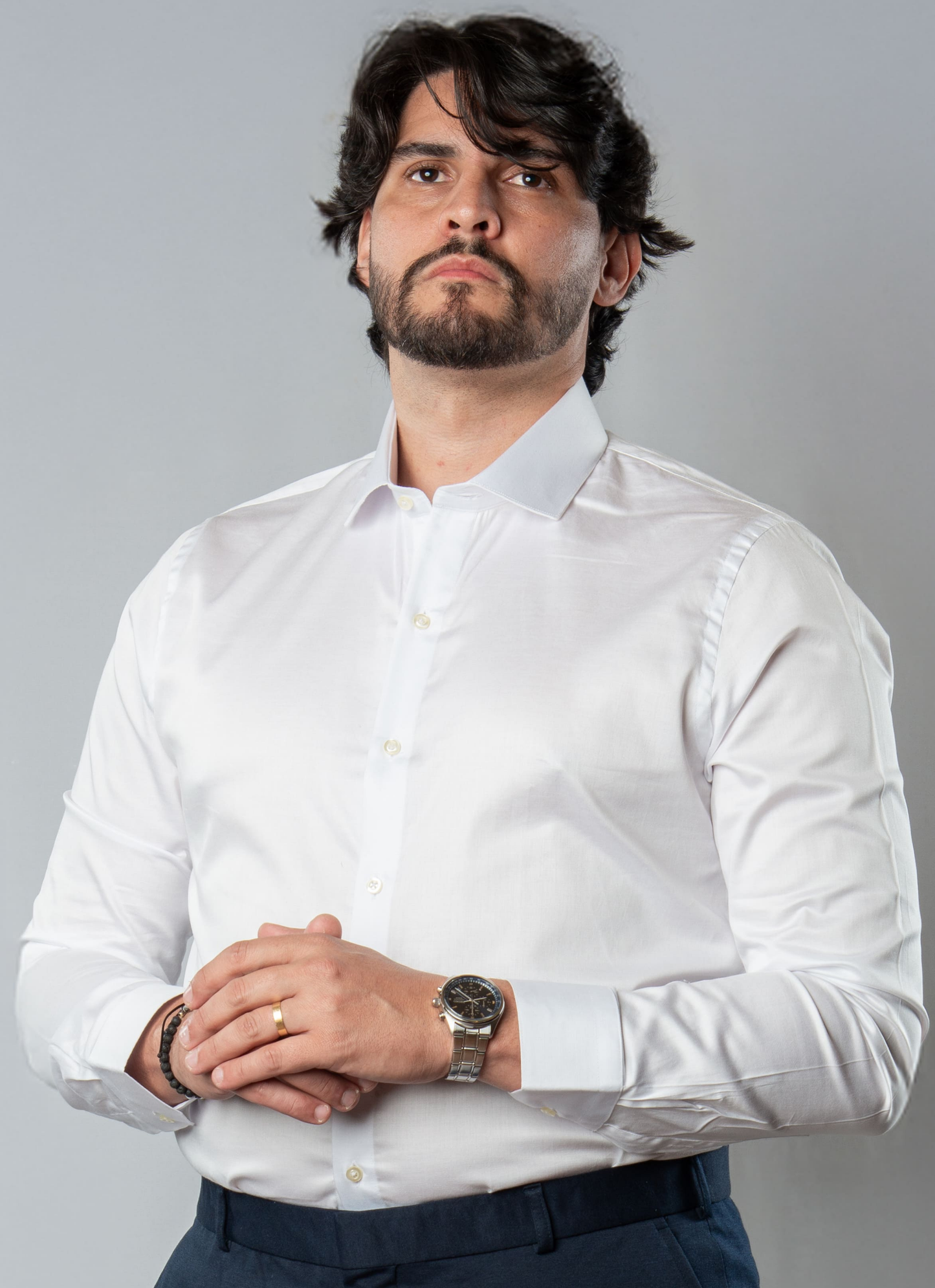 Camisa Social Algodão Egípcio Fio 80