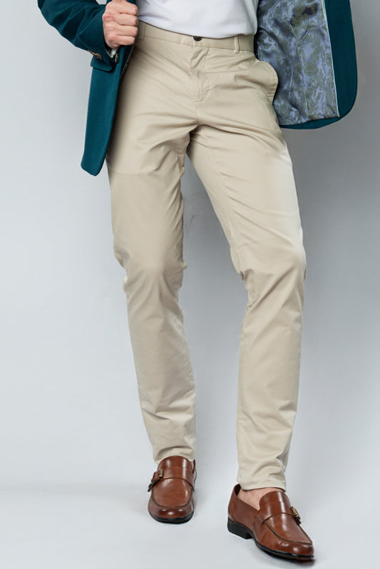Calça de Alfaiataria Sarja - Areia