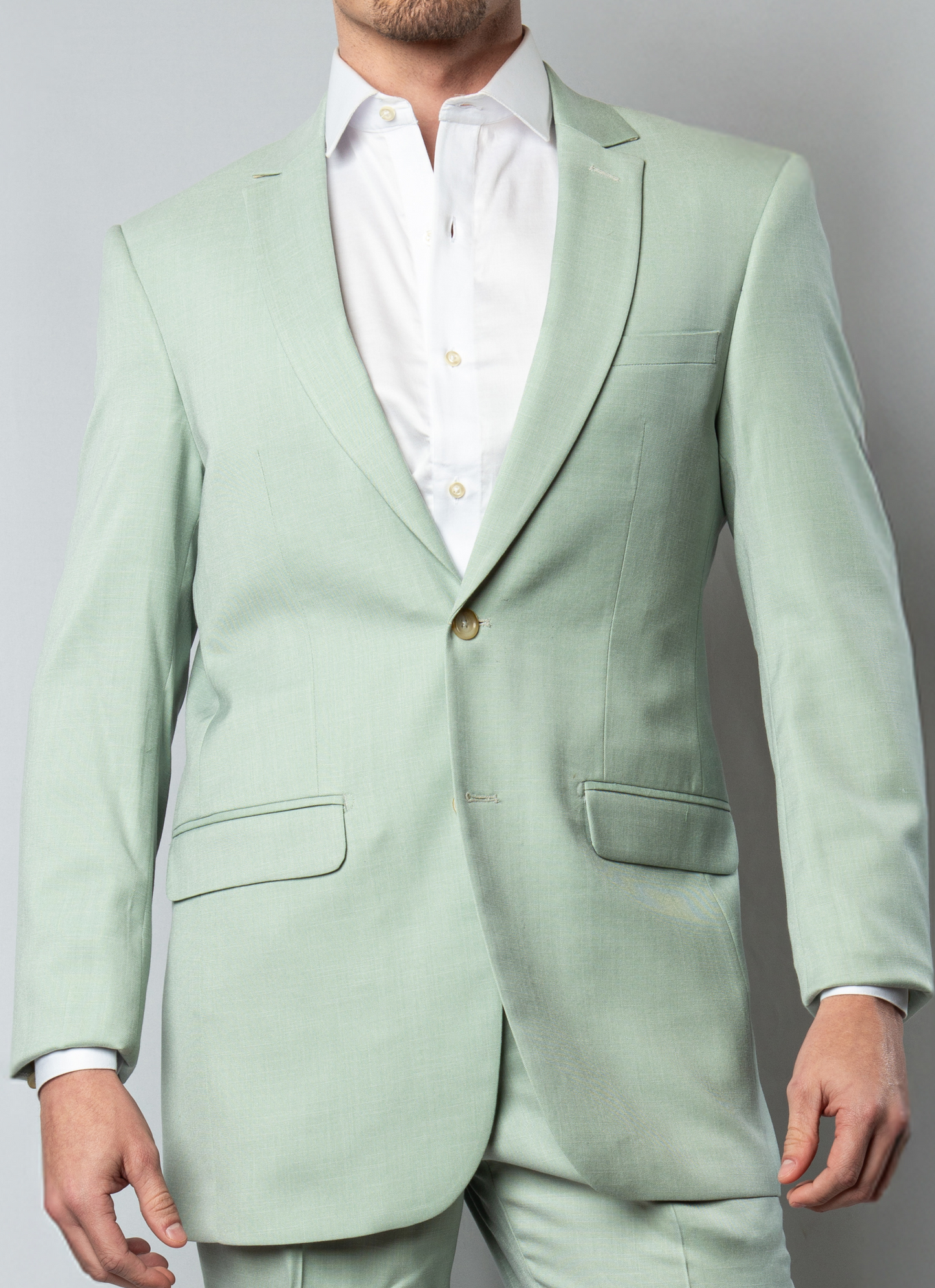 Costume Slim Com Lapela Larga