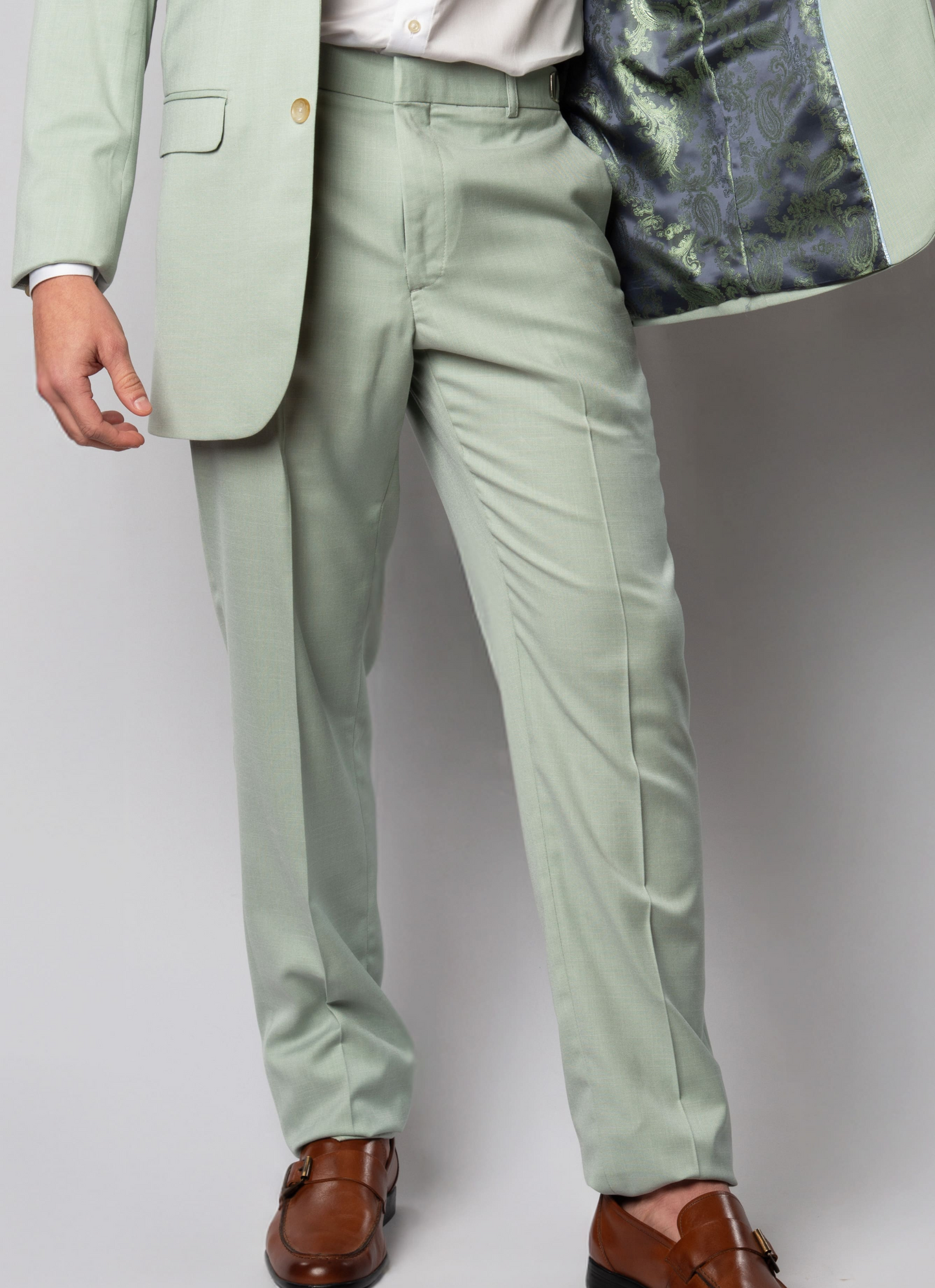 Costume Slim Com Lapela Larga