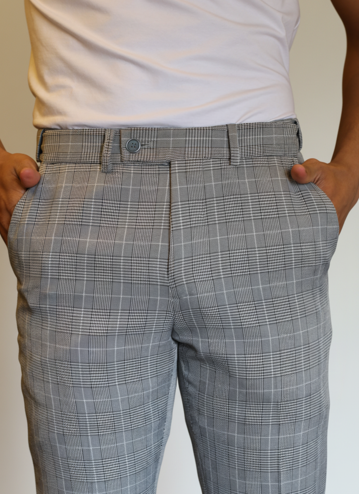 Calça de Alfaiataria com Regulagem Interna