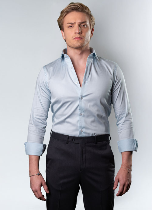 Camisa Social Algodão Egípcio Fio 80