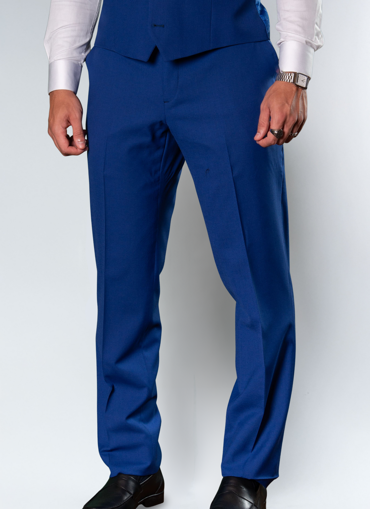 Terno lã Mista Lapela de Bico