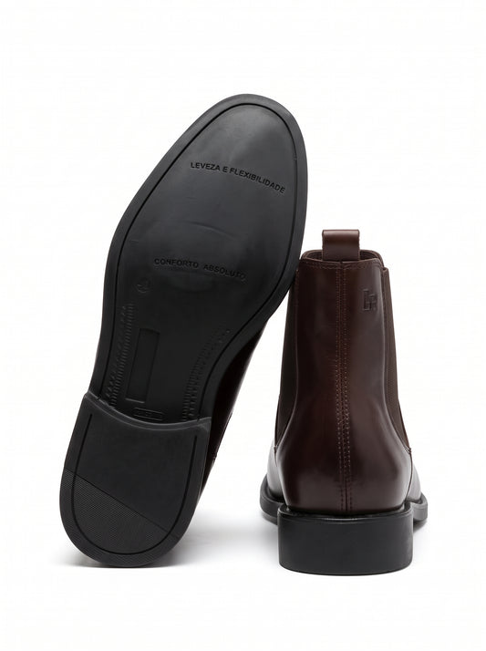 Bota Chelsea Lisa - Café