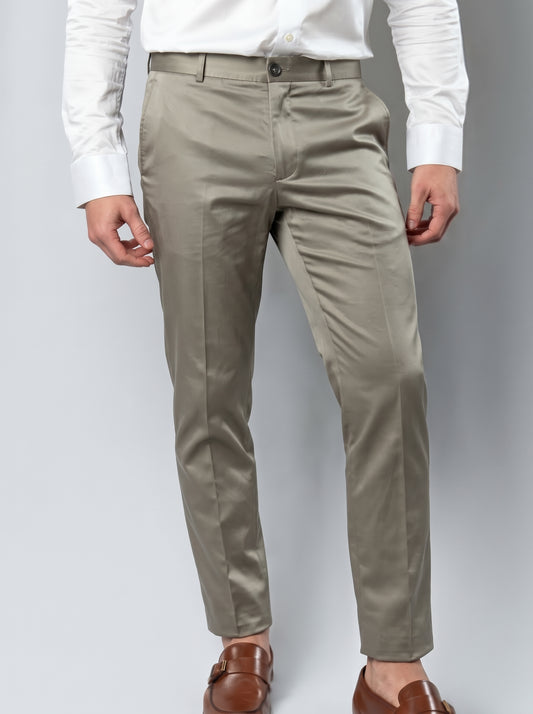 Calça de Alfaiataria Sarja - Taupe