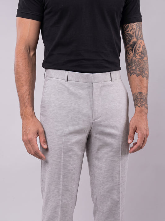 Calça de Alfaiataria Malha Tech - Cinza
