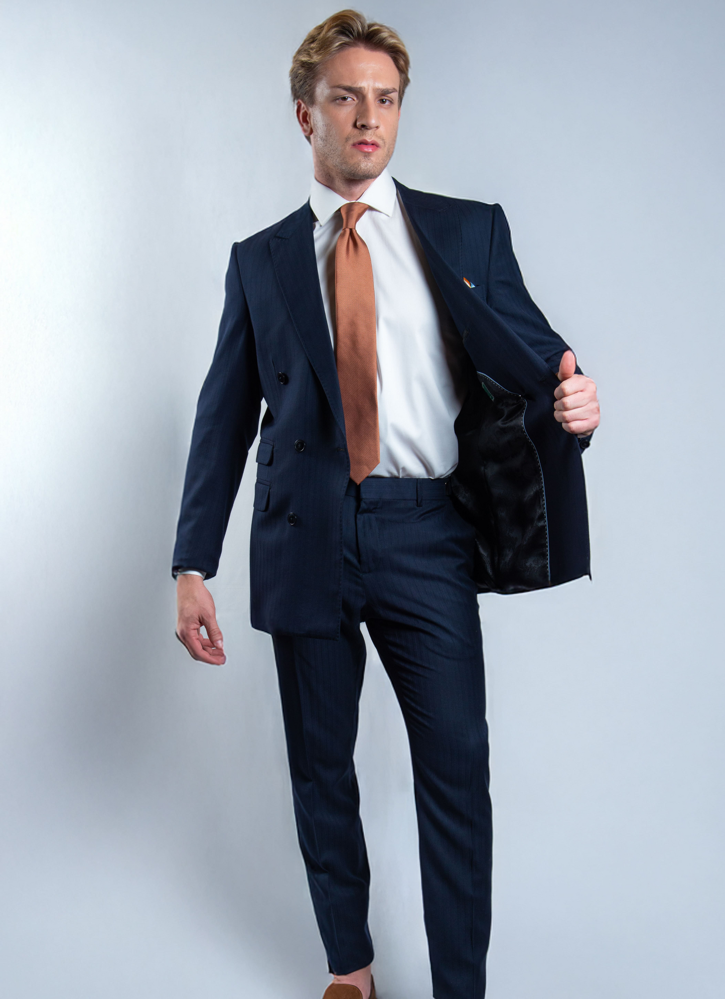 Costume Transpassado Lapela Larga