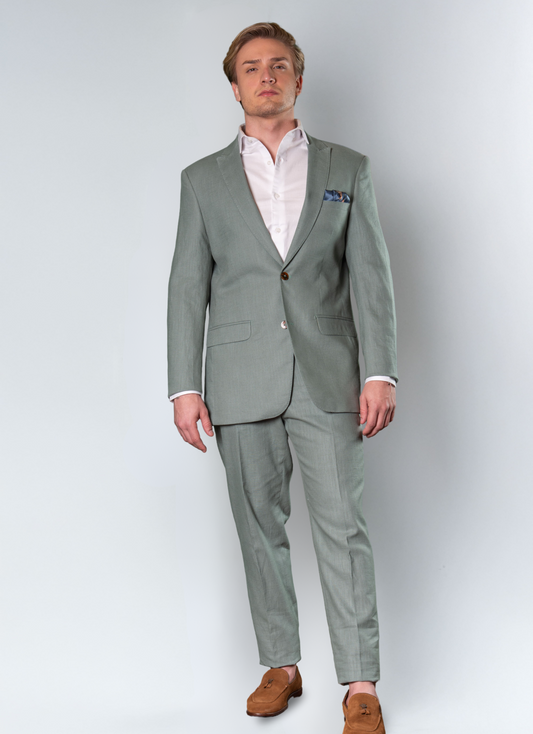 Costume Linho Lapela de Bico