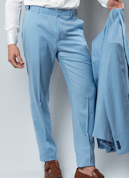 Costume Slim Com Lapela de Bico Larga