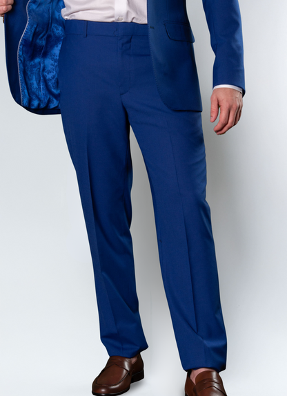 Costume Slim com Lapela de Bico Lã Mista
