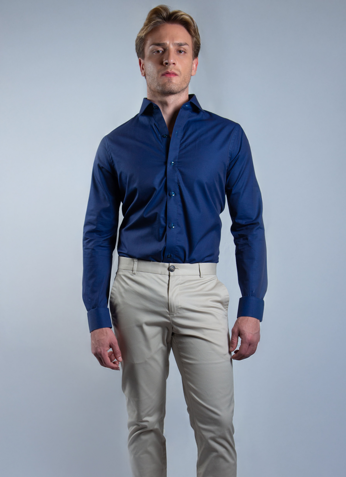 Camisa Social Algodão Egípcio Fio 80