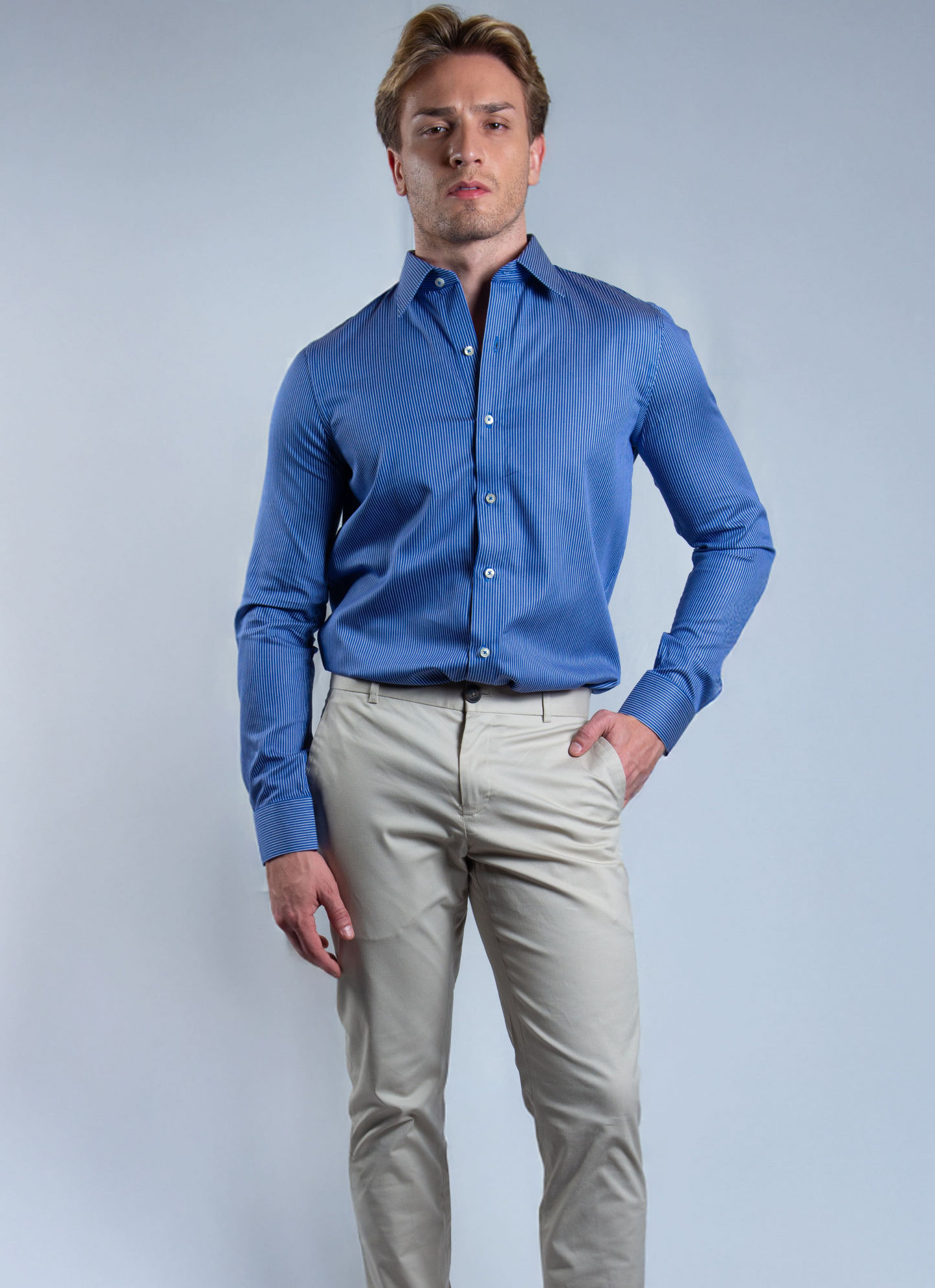 Camisa Social Algodão Egípcio Fio 80