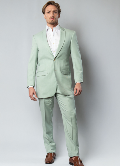 Costume Slim Com Lapela Larga