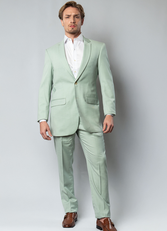 Costume Slim Com Lapela Larga