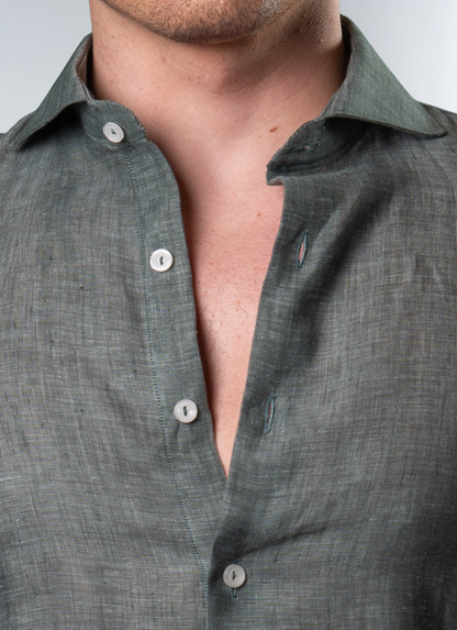Camisa Social em Linho Italiano