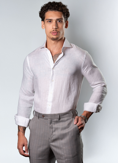 Camisa Social em Linho Italiano