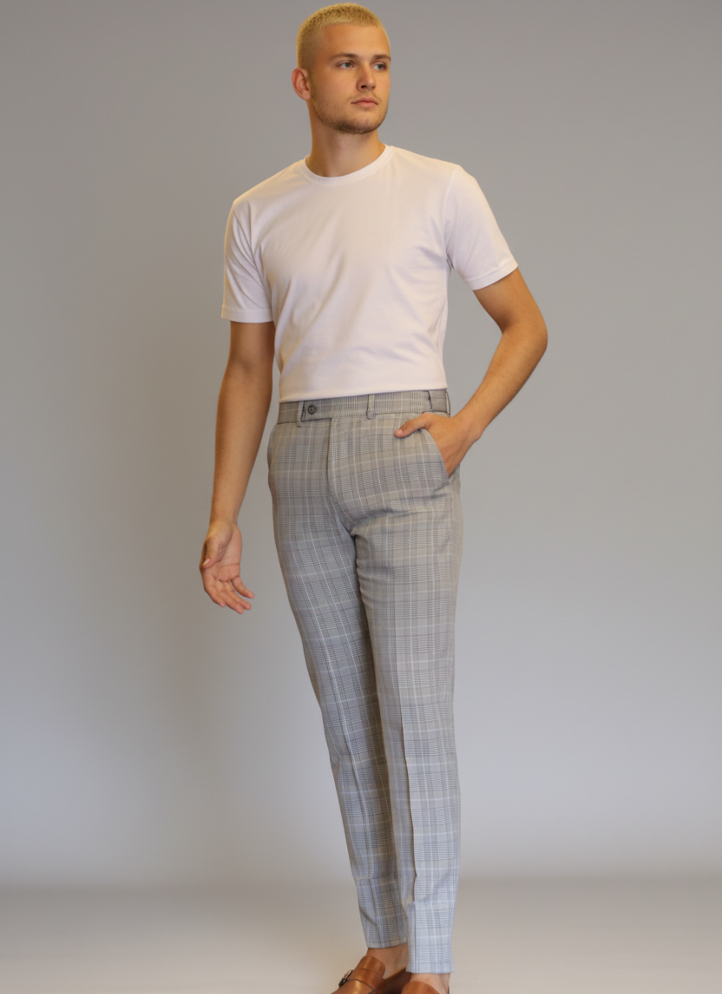 Calça de Alfaiataria com Regulagem Interna