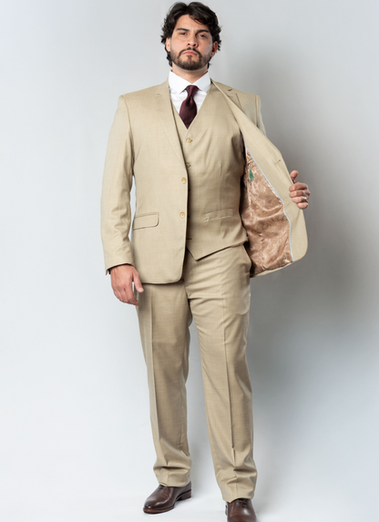 Terno Poliviscose Lapela Entalhada