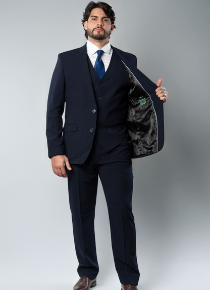 Terno Poliviscose Lapela Entalhada