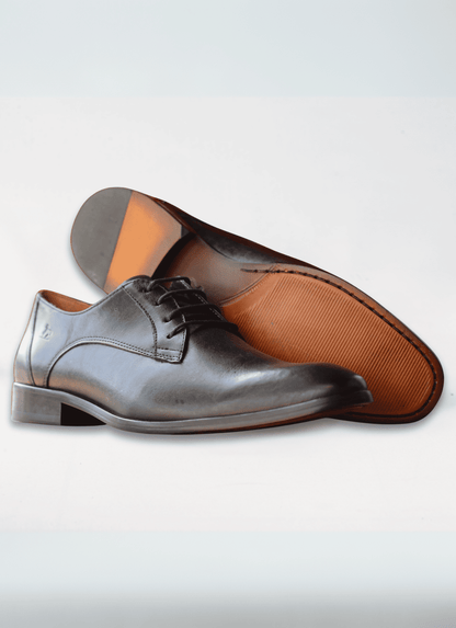 Derby Liso em Couro