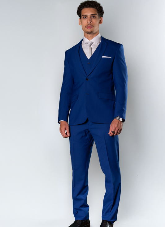 Terno lã Mista Lapela de Bico