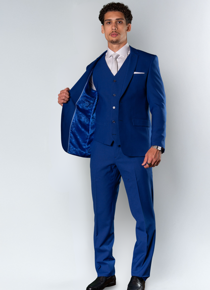 Terno lã Mista Lapela de Bico