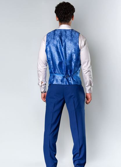 Terno lã Mista Lapela de Bico