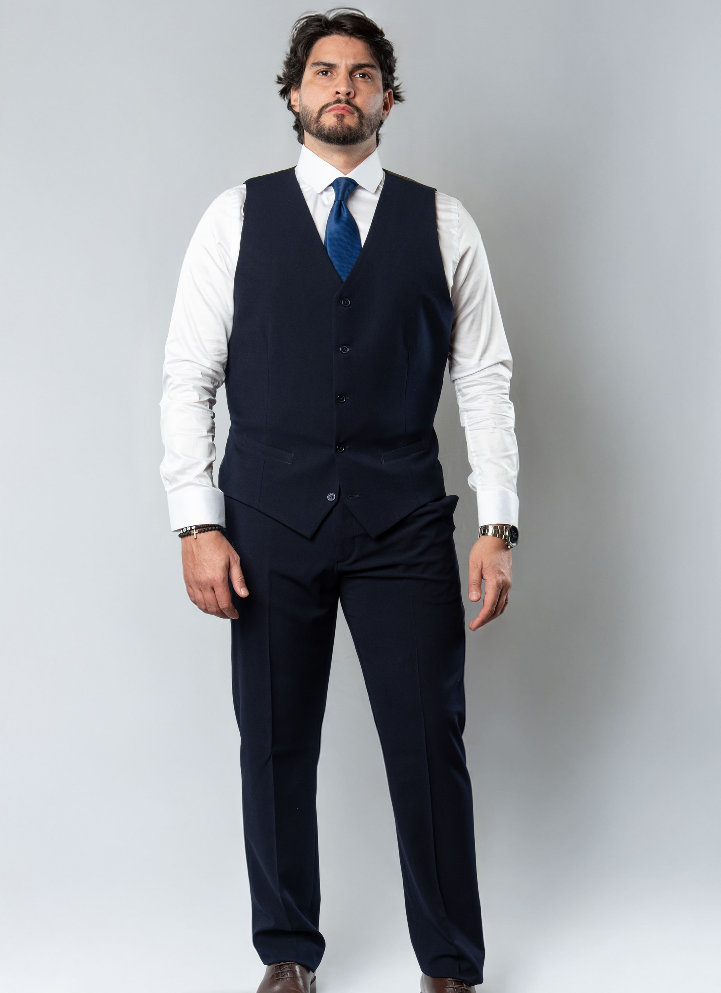 Terno Poliviscose Lapela Entalhada