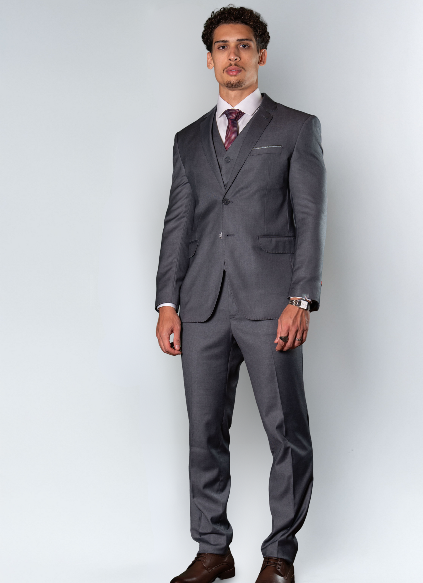 Terno Poliviscose Lapela Entalhada