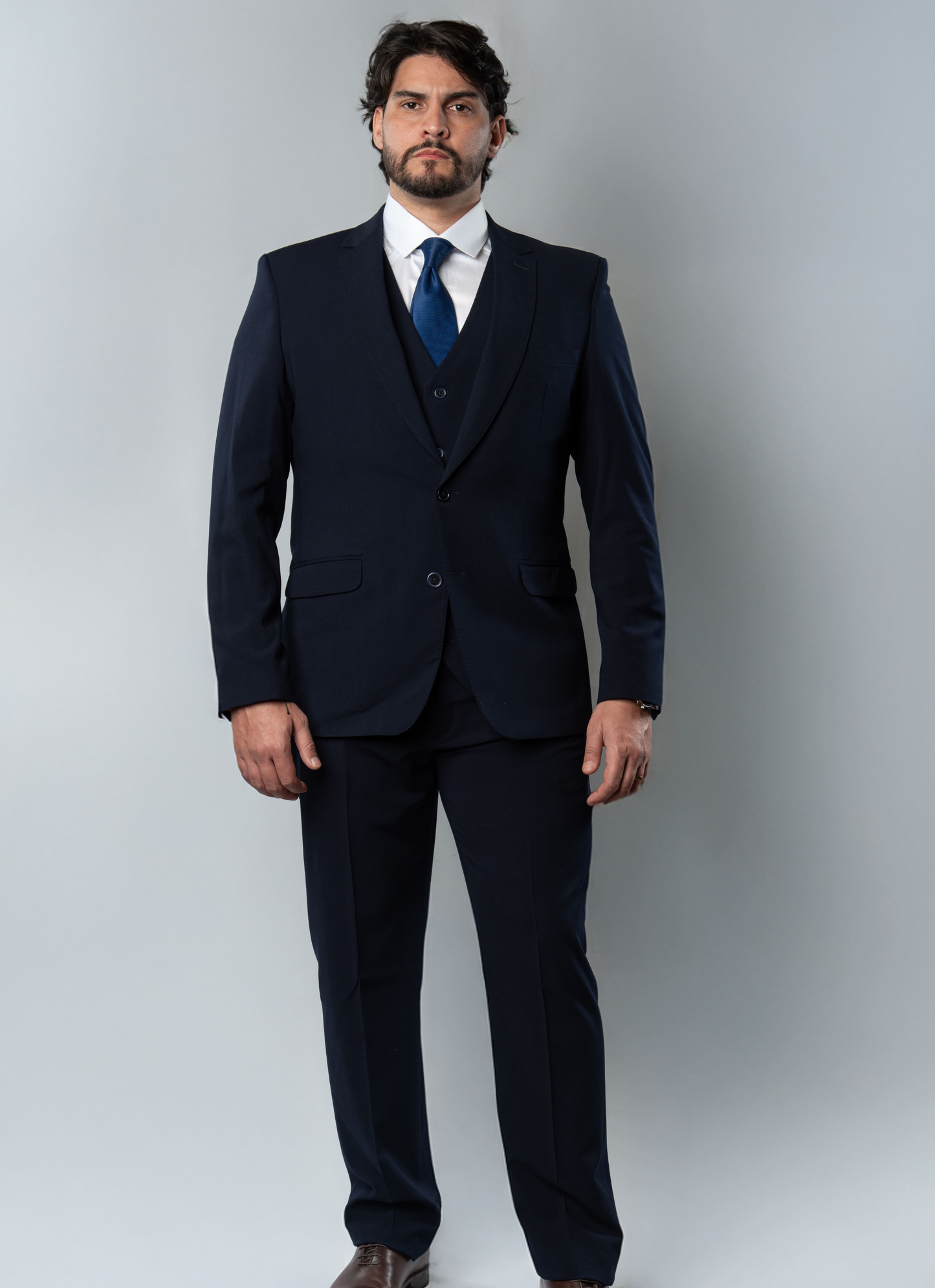 Terno Poliviscose Lapela Entalhada